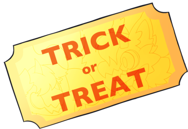 Trick or Treat raffle ticket